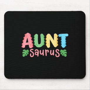 Aunt Saurus Kids Dinosaur Birthday Party Family Ma Mouse Pad