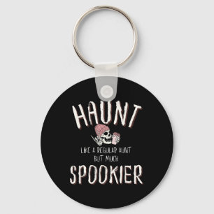 Aunt Shirt Halloween Skeleton Costume Keychain