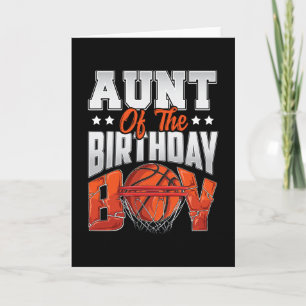 Aunt Sketll Birthday Boy Family Ller B-day Party Card