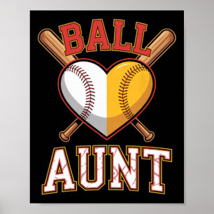 Aunt Softbyll Bysebyll Auntie Of Both Byll Funny M Poster