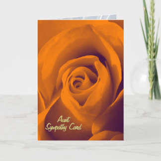 Aunt, sympathy card