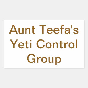 Aunt Teefa's Yeti Control Hankamer Artjunkhaus Fun Sticker