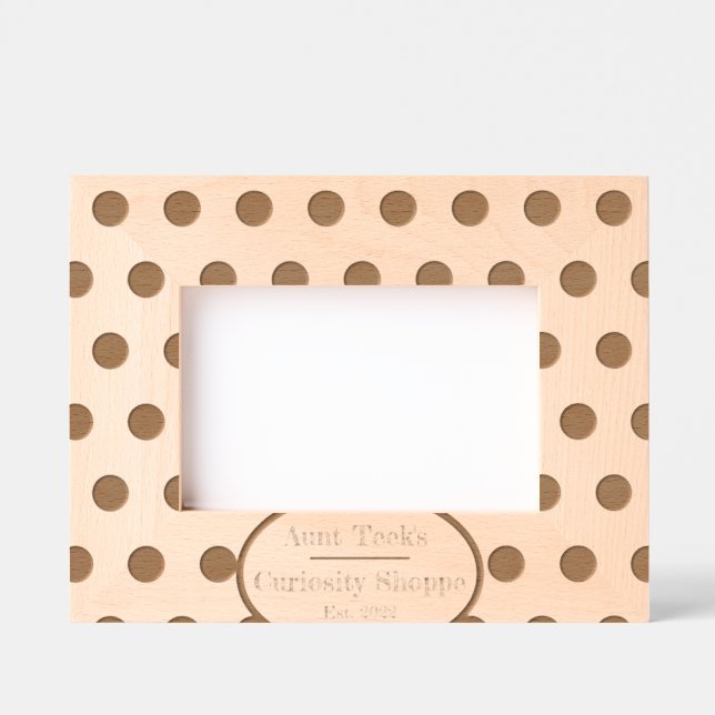 Aunt Teek's Curiosity Shoppe Picture Frame (Brown) (Front)