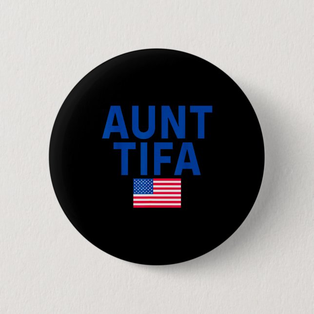Aunt Tifa  2 Inch Round Button (Front)