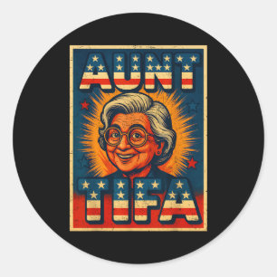 Aunt Tifa Shirt Aunt Tifa Funny Style Ster  Classic Round Sticker