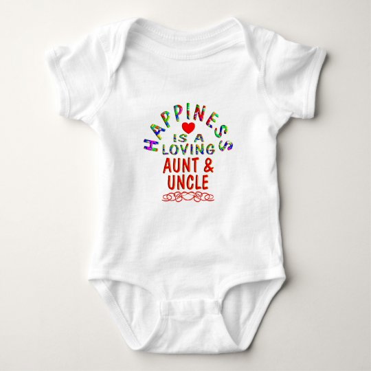 Aunt & Uncle Happiness Baby Bodysuit