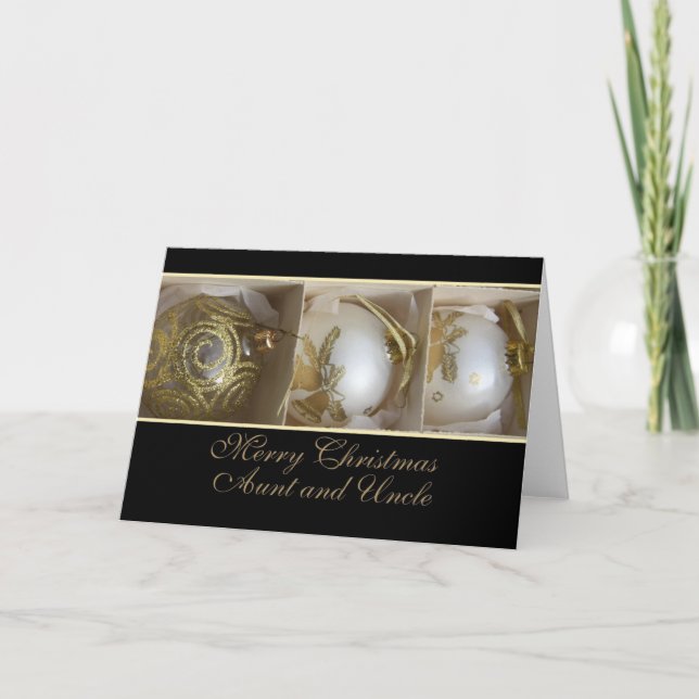 aunt & uncle Merry Christmas card (Front)