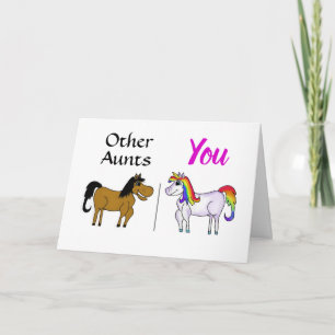 Aunt Unicorn Birthday Card