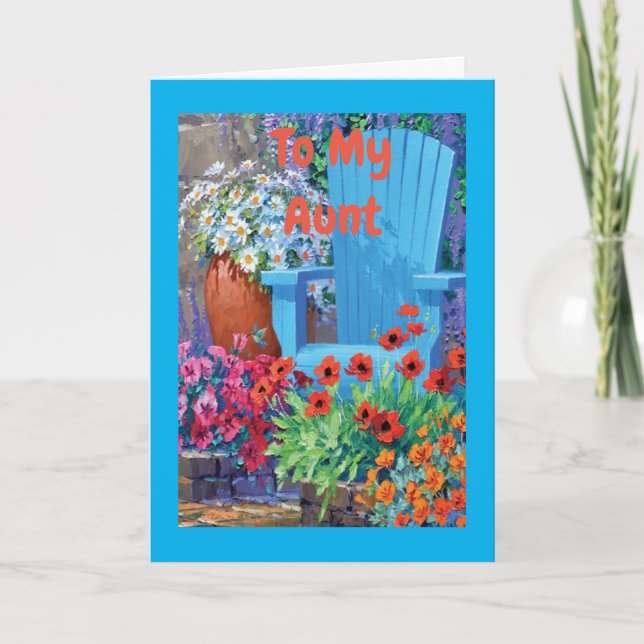 **AUNT** VOUS ÊTES "AMOUREUX" HEUREUSE CARTE D'ANN (Devant)