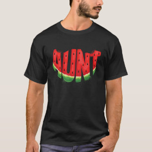 Aunt Watermelon Summer Fruit Family Matching Birth T-Shirt
