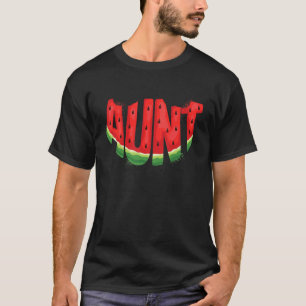 Aunt Watermelon Summer Fruit Family Matching Birth T-Shirt