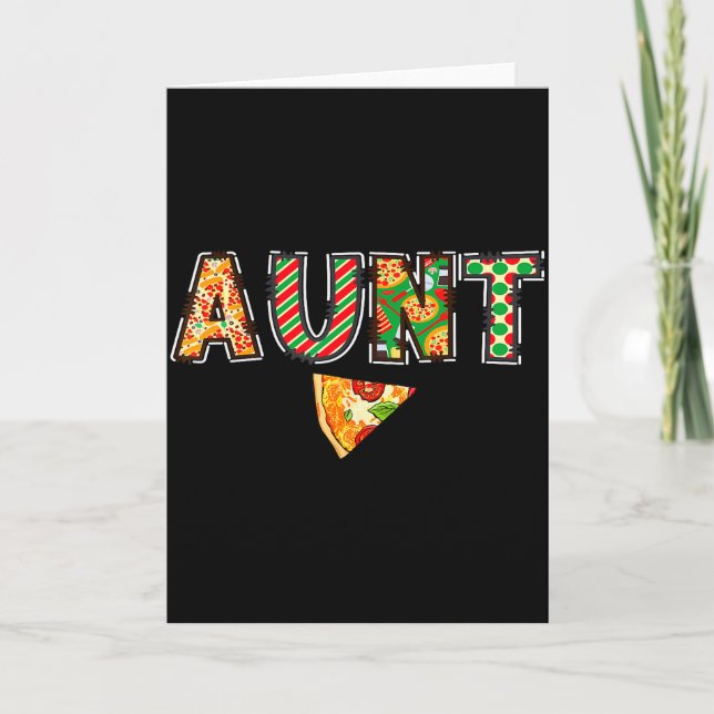 Aunt Zza Birthday Squad Crew Family Matching  Card (Front)