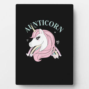 Aunticorn Aunt Unicorn Auntie Niece Nephew Sister Plaque
