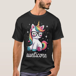Aunticorn Aunty Dabbing Unicorn Auntie Aunt Christ T-Shirt