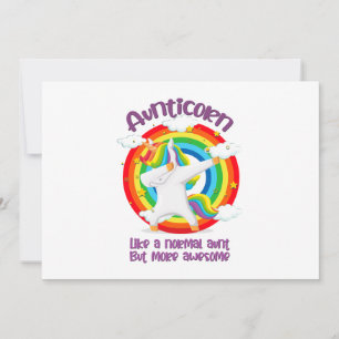 Aunticorn Like A Normal Aunt But More Awesome Holiday Card