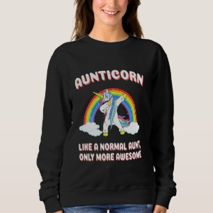 Aunticorn Like An Aunt Only More Awesome Fairy Tal Sweatshirt