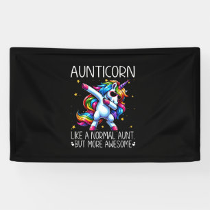 Aunticorn Like Normal Aunt But More Awesome Dabbin Banner