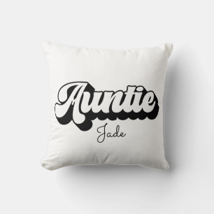 Auntie and Auntie's Bestie Personalized svg Throw Pillow