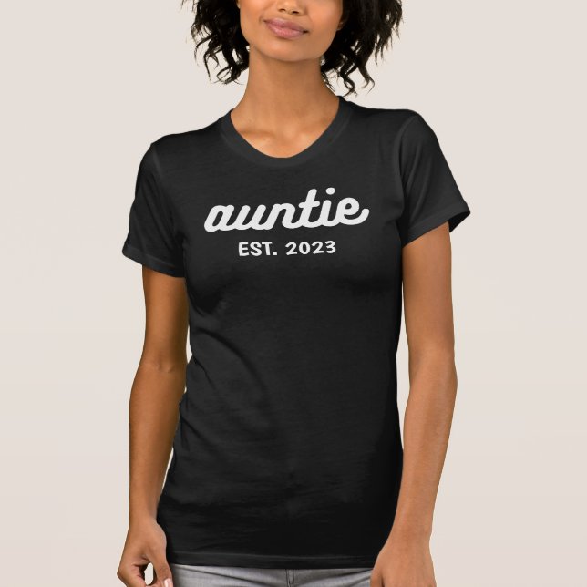 Auntie Aunt Personalized Year shirt (Front)