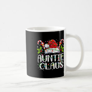 Auntie Claus Christmas Lights Pajama Family Matchi Coffee Mug