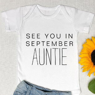 Auntie Custom Baby Announcement New Aunt Reveal Bodysuit