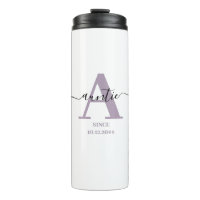Auntie Elegant Script Monogram