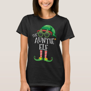 Auntie Elf Matching Christmas Party Pjs Family Out T-Shirt