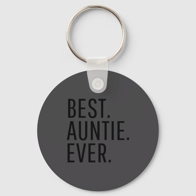 Auntie Ever Funny Auntie  Keychain (Front)