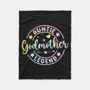 Auntie godmother legend retro godmama mother's day fleece blanket