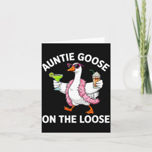 Auntie Goose On The Loose Funny Goose Gles St Patr Card