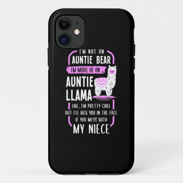 Auntie Llama Case-Mate iPhone Case (Back)