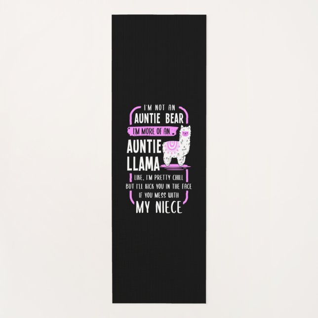 Auntie Llama Yoga Mat (Front)