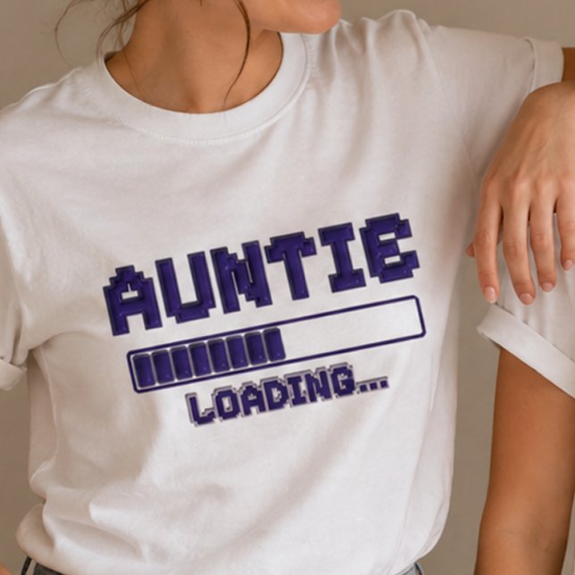 Auntie Loading Pregnancy Reveal Shirt (Creator Uploaded)