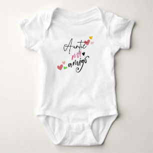 Auntie mi amigo baby clothes gift bodysuit