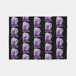 Auntie of a Child with Leiomyosarcoma Related Fleece Blanket