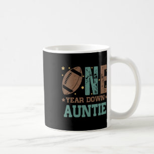 Auntie Of The 1 Year Old Football 1st Year Down Bi Coffee Mug