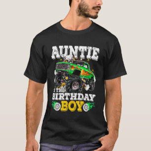 Auntie Of The Birthday Boy Monster Truck Birthday T-Shirt