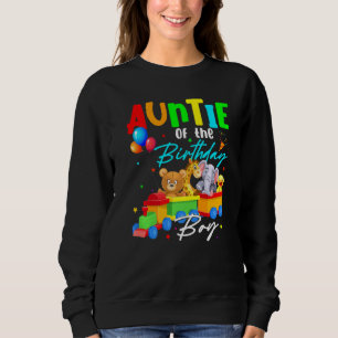 Auntie Of The Birthday Boys Train Family Safari An Sweatshirt