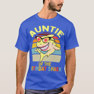 Auntie of the Shark Birthday Aunt Matching Family T-Shirt