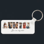 Auntie Photo Collage Keychain<br><div class="desc">This is a photo collage keychain that spells out the word AUNTIE along with a custom message. This is the perfect gift for an aunt for aunt's day,  her birthday or Christmas.</div>