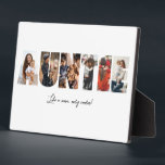 Auntie Photo Collage Plaque<br><div class="desc">This is a photo collage plaque that spells out the word AUNTIE along with a custom message. This is the perfect gift for an aunt for aunt's day, her birthday or Christmas.</div>