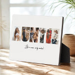 Auntie Photo Collage Plaque<br><div class="desc">This is a photo collage plaque that spells out the word AUNTIE along with a custom message. This is the perfect gift for an aunt for aunt's day, her birthday or Christmas.</div>