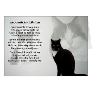 Auntie Poem - Cat design