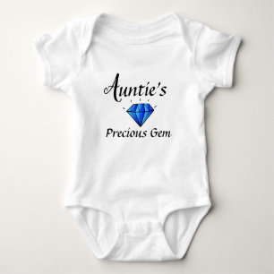 Auntie Precious Gem Niece Nephew Newborn Cute Baby Bodysuit