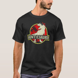 Auntie Saurus Dinosaur Auntiesaurus Rex Family Mat T-Shirt
