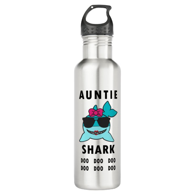 AUNTIE SHARK DOO DOO DOO 710 ML WATER BOTTLE (Front)