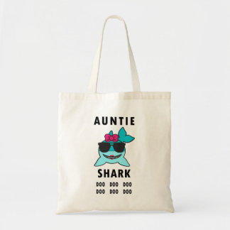 AUNTIE SHARK DOO DOO DOO TOTE BAG