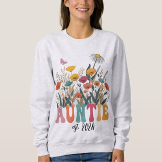 Auntie Sweatshirt, Custom, Promoted to Aunt Sweatshirt