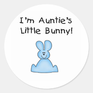 auntiebunnyblue classic round sticker