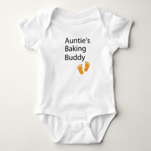 Auntie's Baking Buddy Baking aunt, baking baby Bodysuit
